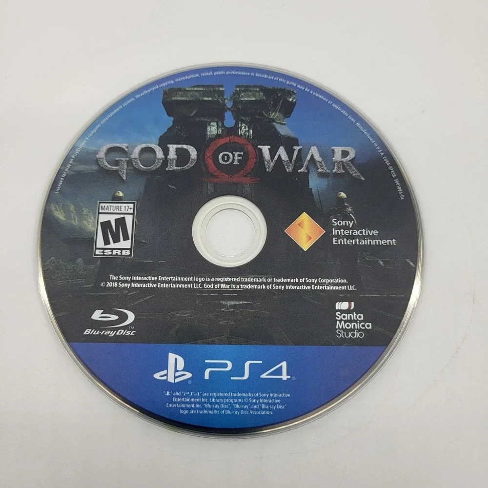 Lot Of 2 PlayStation 4 Games Discs Only (No Cases) God Of War & MLB The Show 19